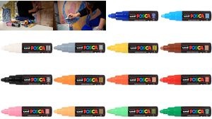 Actual product image Posca Marker PC-7M round tip (Red, 5.50 mm, 1 x)