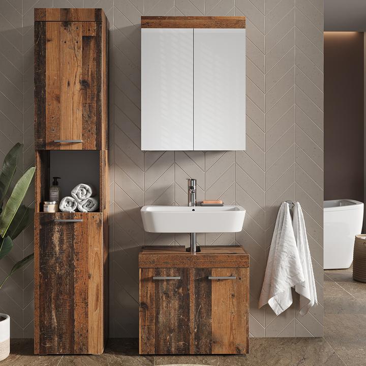 Produktbild Vicco Badschrank Luna, Oldstyle, 37 x 190 cm