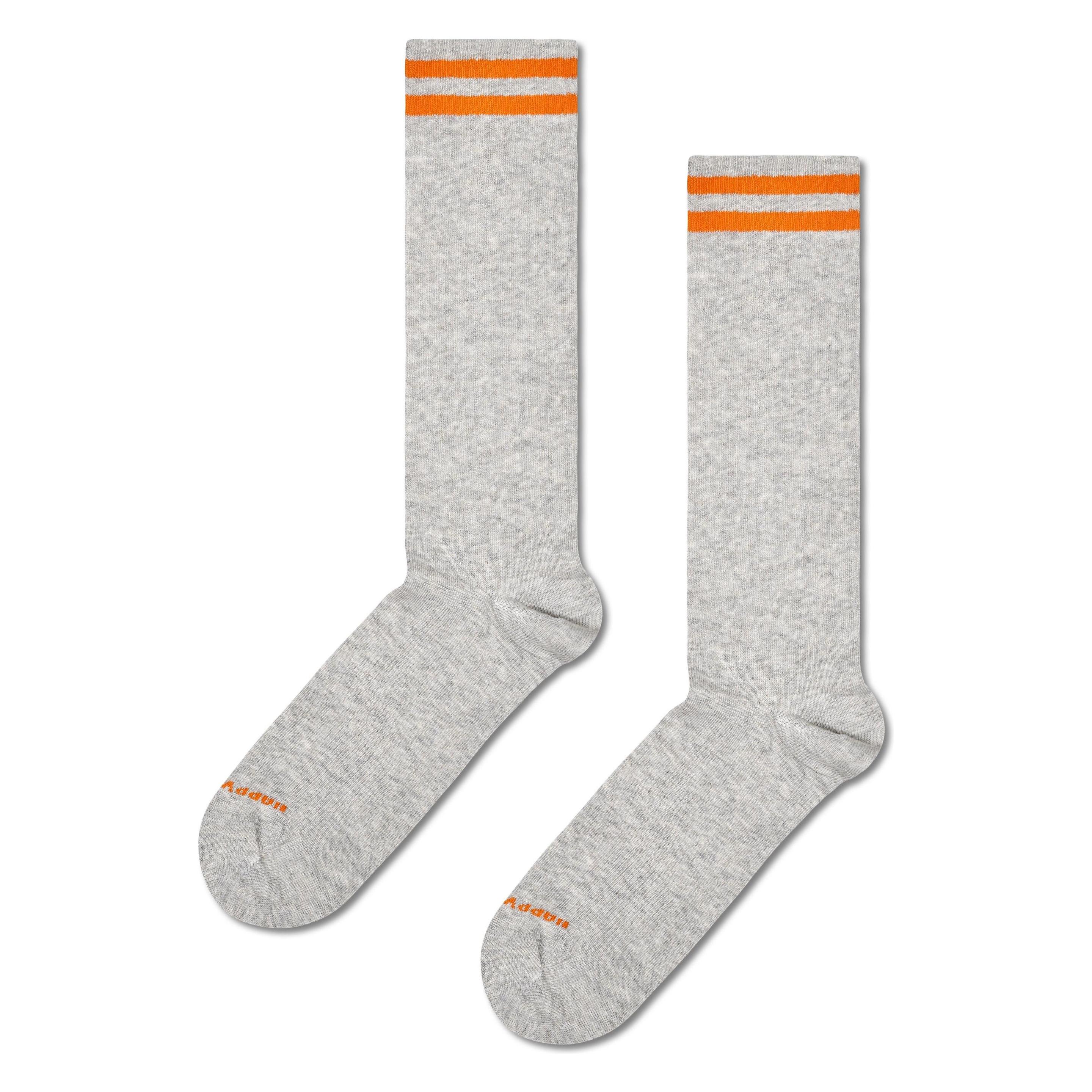 Happy Socks, Damen, Socken, Solid Sneaker Sock, Grau, (36 - 40)