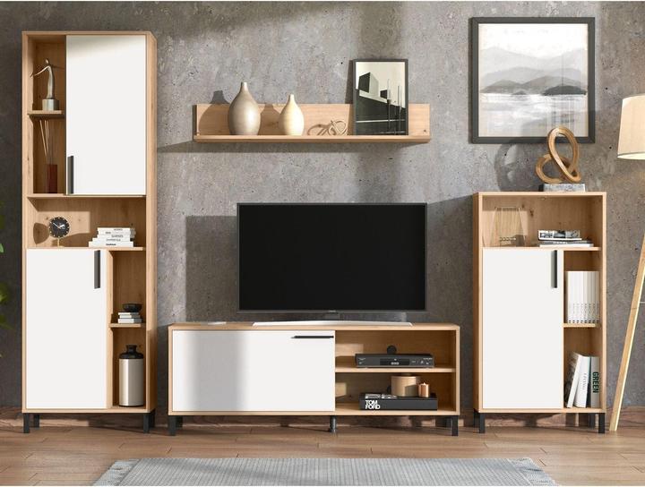 Produktbild Homestyle4u Wohnwand Anbauwand Modern Entertainment Center