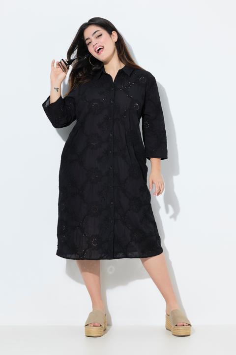 Produktbild Angel of Style Hemdblusenkleid, A-Linie, Lochstickerei (42)