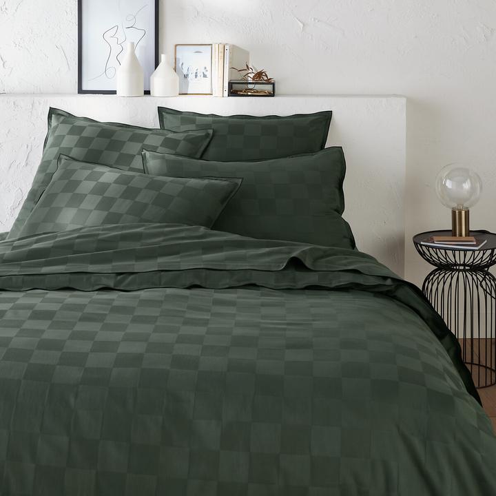 Actual product image La Redoute Interieurs Victor Damier (Pillowcase, 50 x 70 cm)