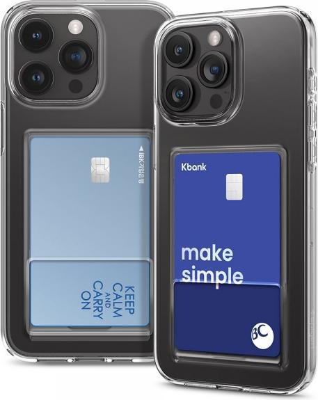 Produktbild Spigen Crystal Slot, kristallklar – iPhone 15 Pro Max (Apple iPhone 15 Pro Max)