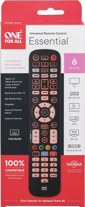 Actual product image One for All URC3661 (Universal remote control, Infrared)