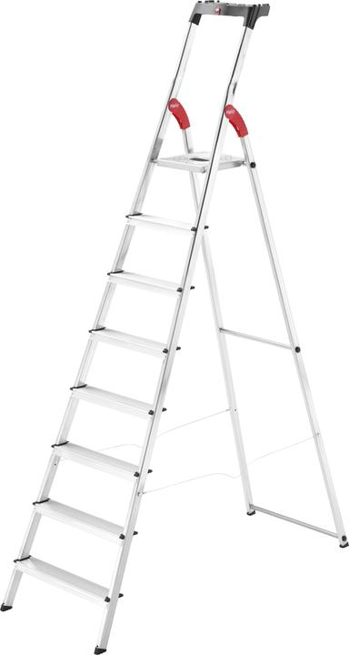 Produktbild Hailo L60 StandardLine, Alu-Sicherheits-Stehleiter, 8 Stufen (Stehleiter, 233 cm)