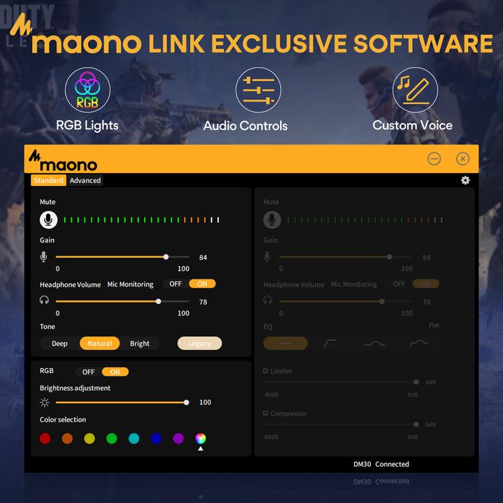 Produktbild Maono DM30RGB USB Mikrofon