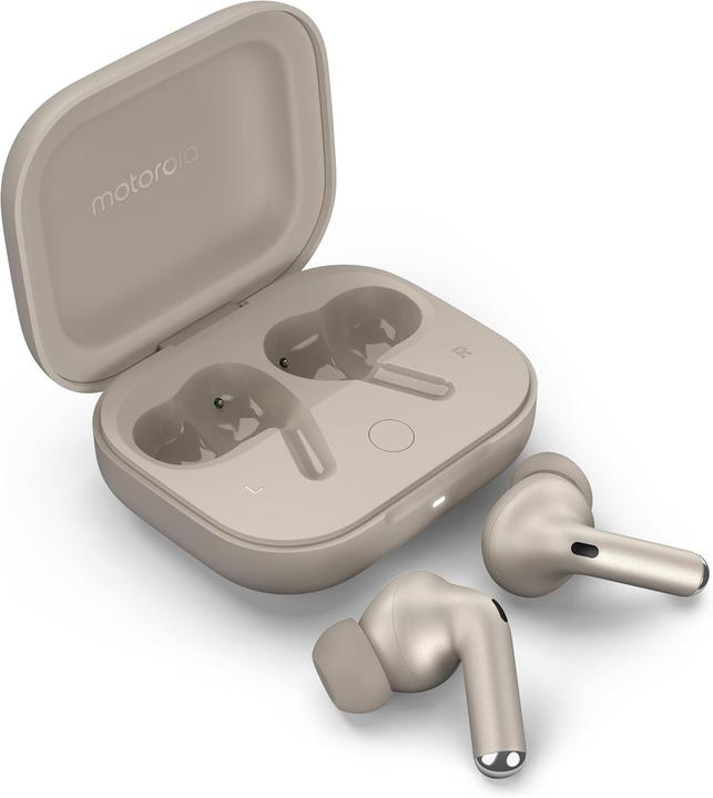Image du produit Motorola Écouteurs sans fil avec suppression active du bruit, son Bose, Dolby Atmos spatial, autonomie 38h (ANC, 38 h, Sans fil)