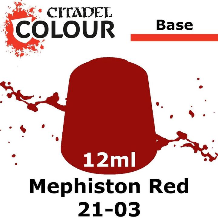 Produktbild Games Workshop Base - mephiston red (Kunststoff)
