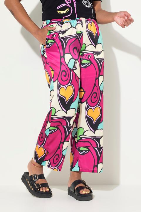 Produktbild Angel of Style Hose, Satin mit Gesichts-Muster, Elastikbund (50)