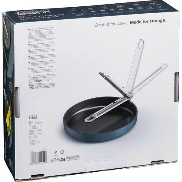 Actual product image Joseph Joseph Space frying pan folding handle D24cm (Frying pan, Aluminium, 24 x 9.08 cm)