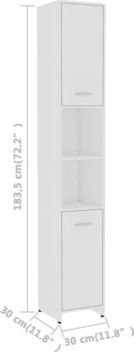 Produktbild vidaXL Badezimmerschrank (30 x 183.50 x 30 cm)