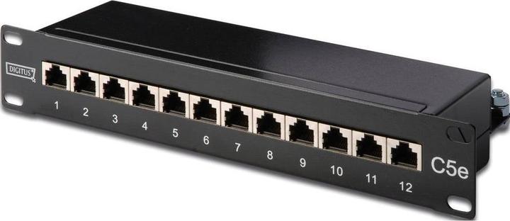 Actual product image Digitus Patch Panel 25.4cm 10inch Cat5e 12-Port shielded