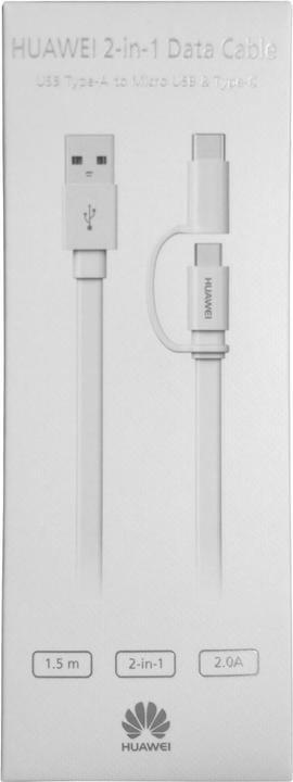 Produktbild Huawei 2in1 Kabel (1.50 m, USB 2.0)