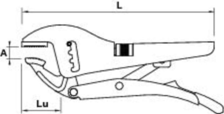 Actual product image Peddinghaus locking pliers (225 mm)