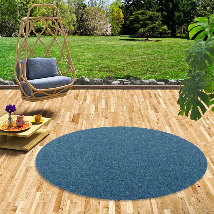 Actual product image Snapstyle Artificial grass carpet with pimples Kingston Round (133 x 133 cm)