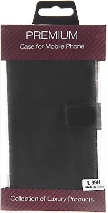 Actual product image OEM Slim Leather Book Case Sony Xperia Z1 - black (Sony Xperia Z1)