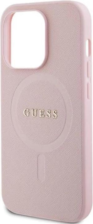 Actual product image Guess GUHMP13LPSAHMCP iPhone 13 Pro / 13 6.1" różowy/pink hardcase Saffiano MagSafe (Apple iPhone 13, Apple iPhone 13 Pro)
