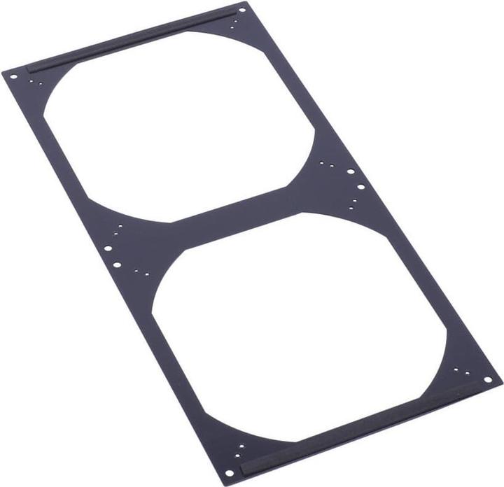 Produktbild Alphacool Radiator 400mm Lüfterblende 2x180/200mm - Black (180 mm)