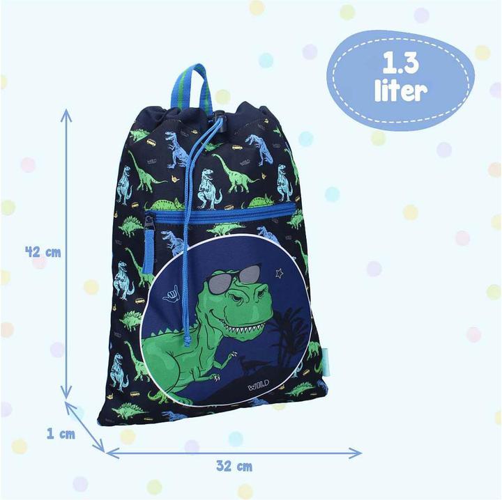 Actual product image Vadobag Lustiger Turnbeutel Happy Go Lucky Dino