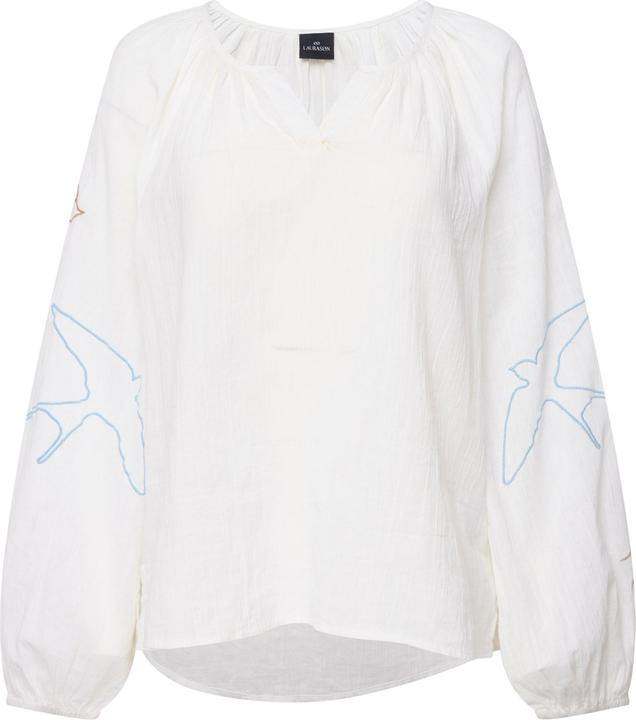 Produktbild Laurasøn Bluse, Vogel-Stickerei, Tunika-Ausschnitt, Raglan-Langarm (XL)
