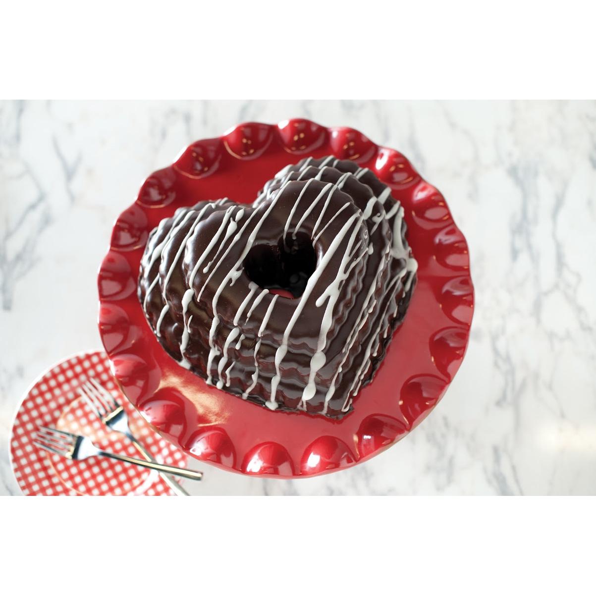 Thumbnail - 3x Nordic Ware Etagen-Herz-Gugelhupfform, Backform