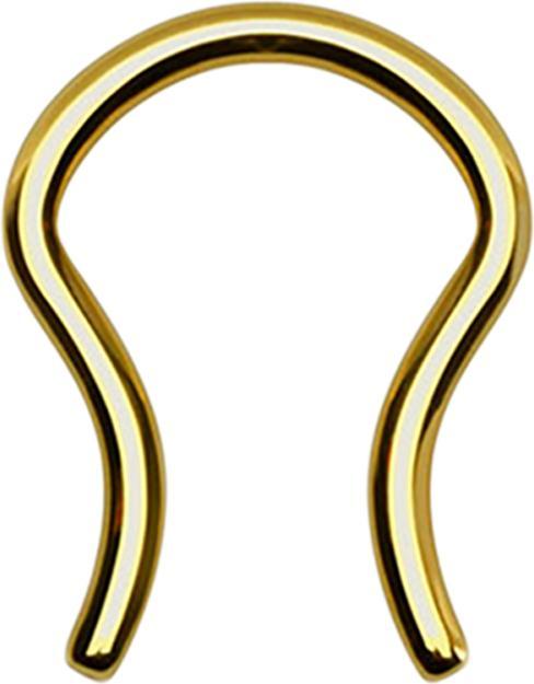 Produktbild Star Piercing Micro Septum Ring vergoldet mit Titanium Beschichtung (ohne Messing, Chirurgenstahl 316L)