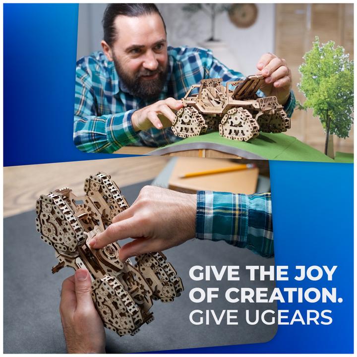 Actual product image Ugears 70204 Tracked Off-Road Vehicle