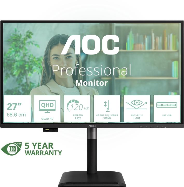 Image du produit AOC Monitor Q27P4U (2560 x 1440 pixels, 27")