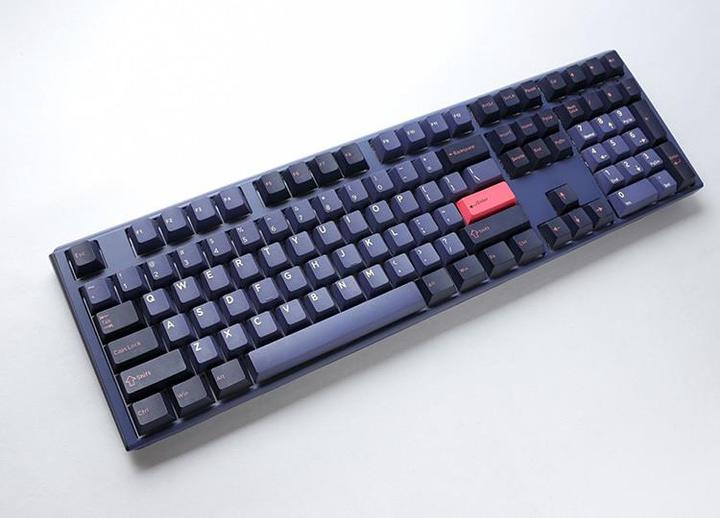 Actual product image Ducky One 3 Cosmic Blue Gaming Keyboard, RGB LED - MX-Blue (US) (US, Cable)