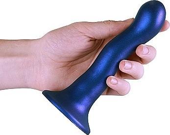 Actual product image Ouch! Ultra Soft Silicone Curvy G-Spot Dildo - 7" / 17 cm