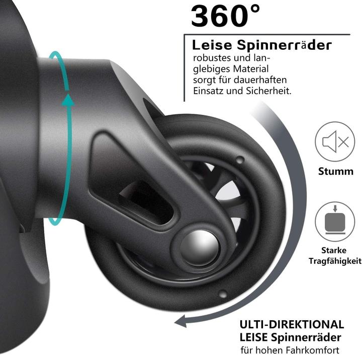 Actual product image Coolife Hartschalen-Handgepäckkoffer mit TSA-Schloss (38 l)