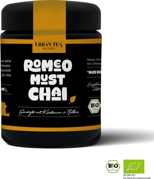 Image du produit Urban Tea Factory Romeo Must Chai - Thé aux épices avec cardamome & clous de girofle