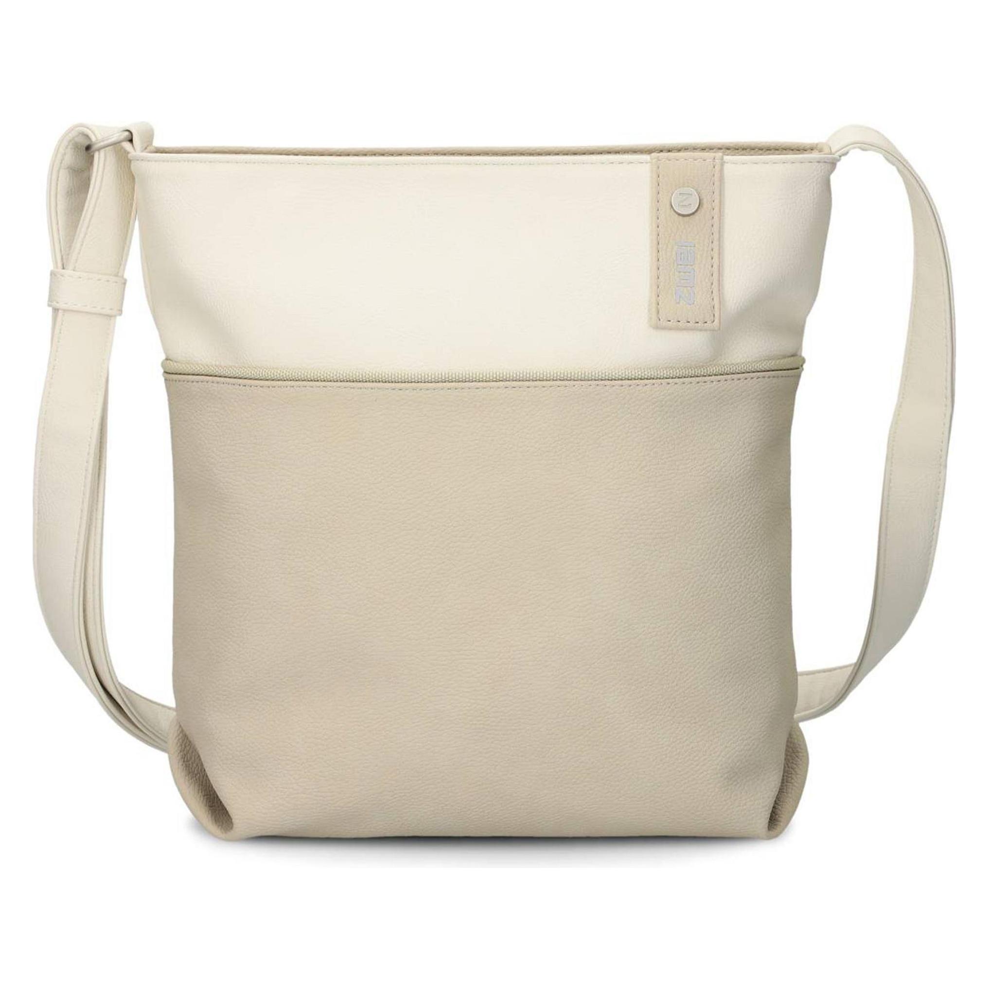 Zwei, Damen, Handtasche, Umhängetasche Jana J10, Beige