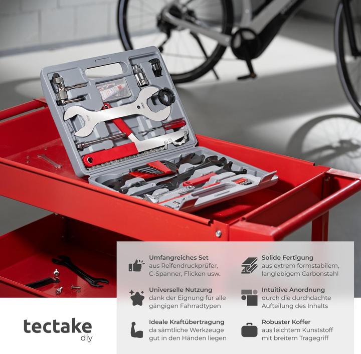 Actual product image tectake bike tool kit tool set bike tools bicycle tool kit cycle tool kit (1 Piece)
