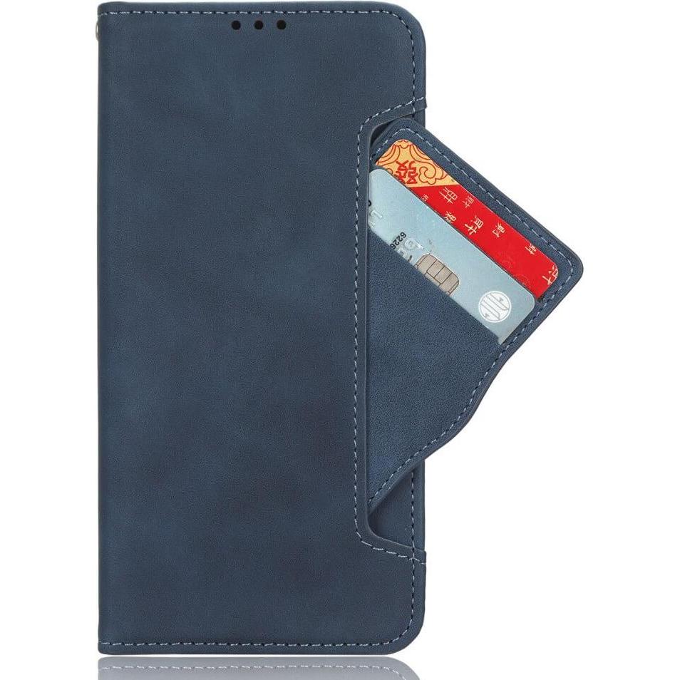 Cover-Discount FE - Etui viele Kartenfächer (Samsung Galaxy S24 FE), Smartphone Hülle, Blau
