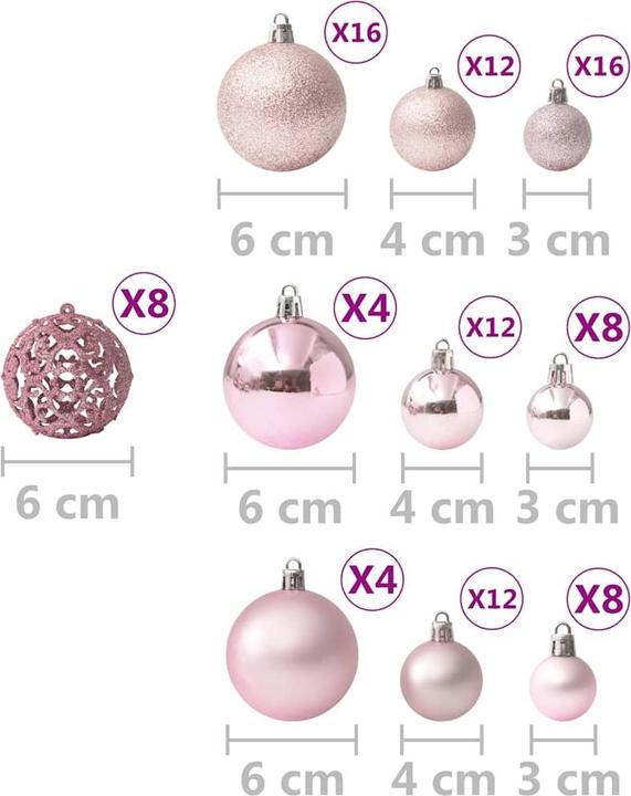 Produktbild vidaXL Weihnachtskugel (100x)