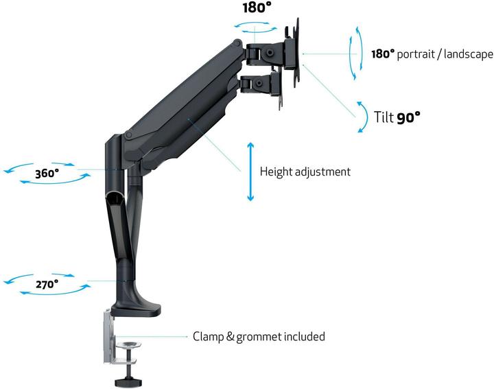 Productafbeelding Multibrackets M Deskmount (Tabel, 27", 9 kg)
