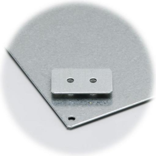 Fibox Montageplaten Voor behuizingen: 160 x 80 x 55 mm, 160 x 80 x 95 mm, gegalvaniseerd staal