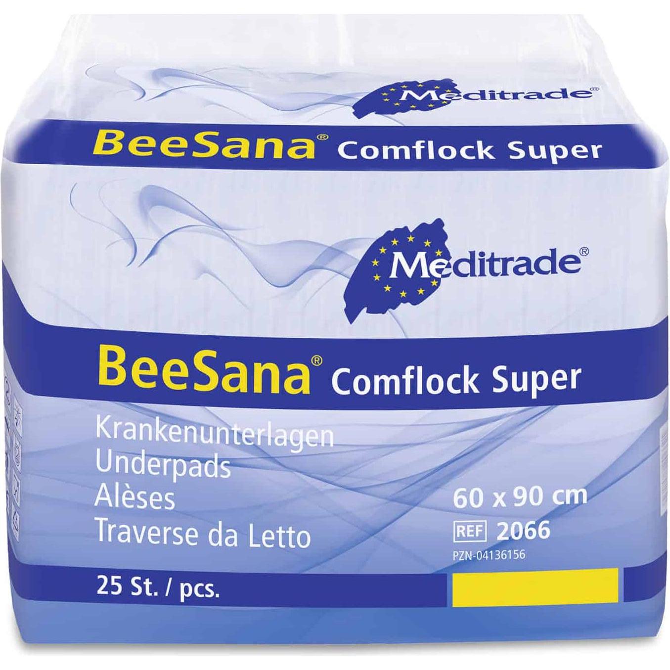 Meditrade, Inkontinenzhygiene, Einweg-Betteinlagen BeeSana Comflock Super, 25 St. (25 x)