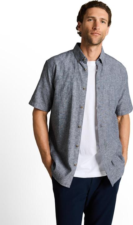 Immagine prodotto Tom Tailor Regular Fit Kurzarmhemd mit Leinenanteil (XXL)