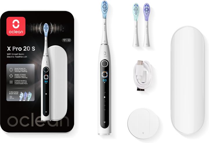 Clean OCLEAN Elektrische Tandenborstel X Pro 20 Set Wit (Sonische tandenborstel)
