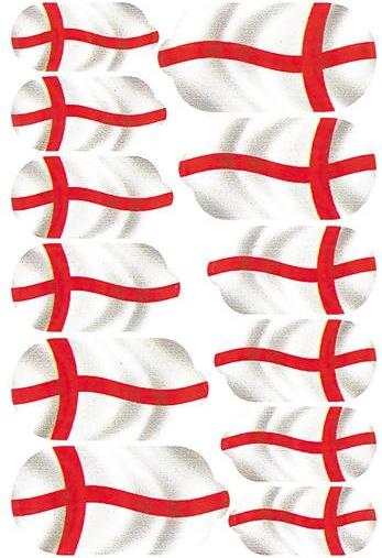 Produktbild You Nails Flag England (Nagelverzierung, Weiss, Rot)