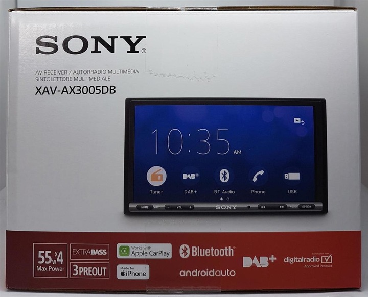 Image du produit Sony XAV-AX3005DB (Voiture Android, Apple Carplay)