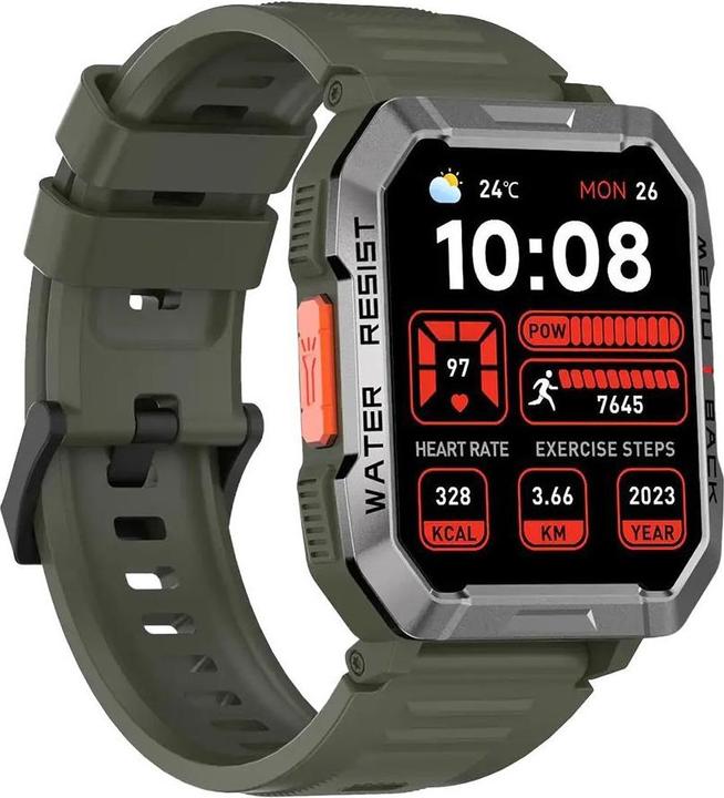 Produktbild Blackview W60 (Robuste Connected Watch - 2.01" - eingebautes Mikrofon) Khaki