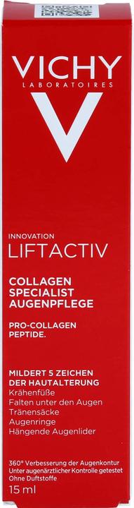 Immagine prodotto Vichy Liftactiv Collagen Specialist Eyecare Tb 15 ml (Crema, 15 ml, Notte)