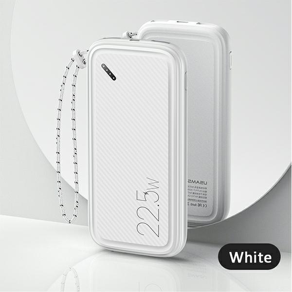 Actual product image Usams PB56 10000 mAh Power Bank Baltas (US-CD151) (10000 mAh, 22.50 W, 37 Wh)