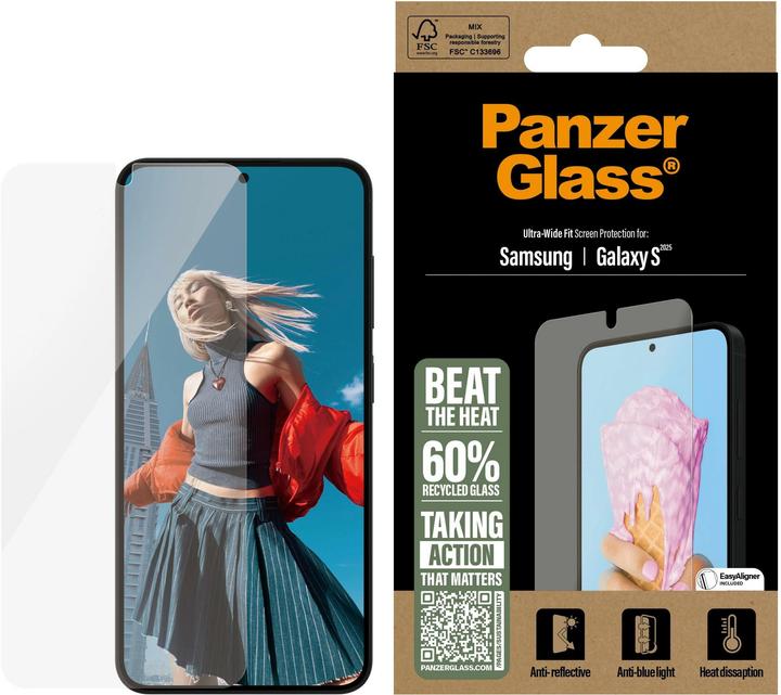 Produktbild PanzerGlass ® All-in-One Displayschutz Ultra Wide Fit (1 Stück, Samsung Galaxy S25, Samsung Galaxy S24)
