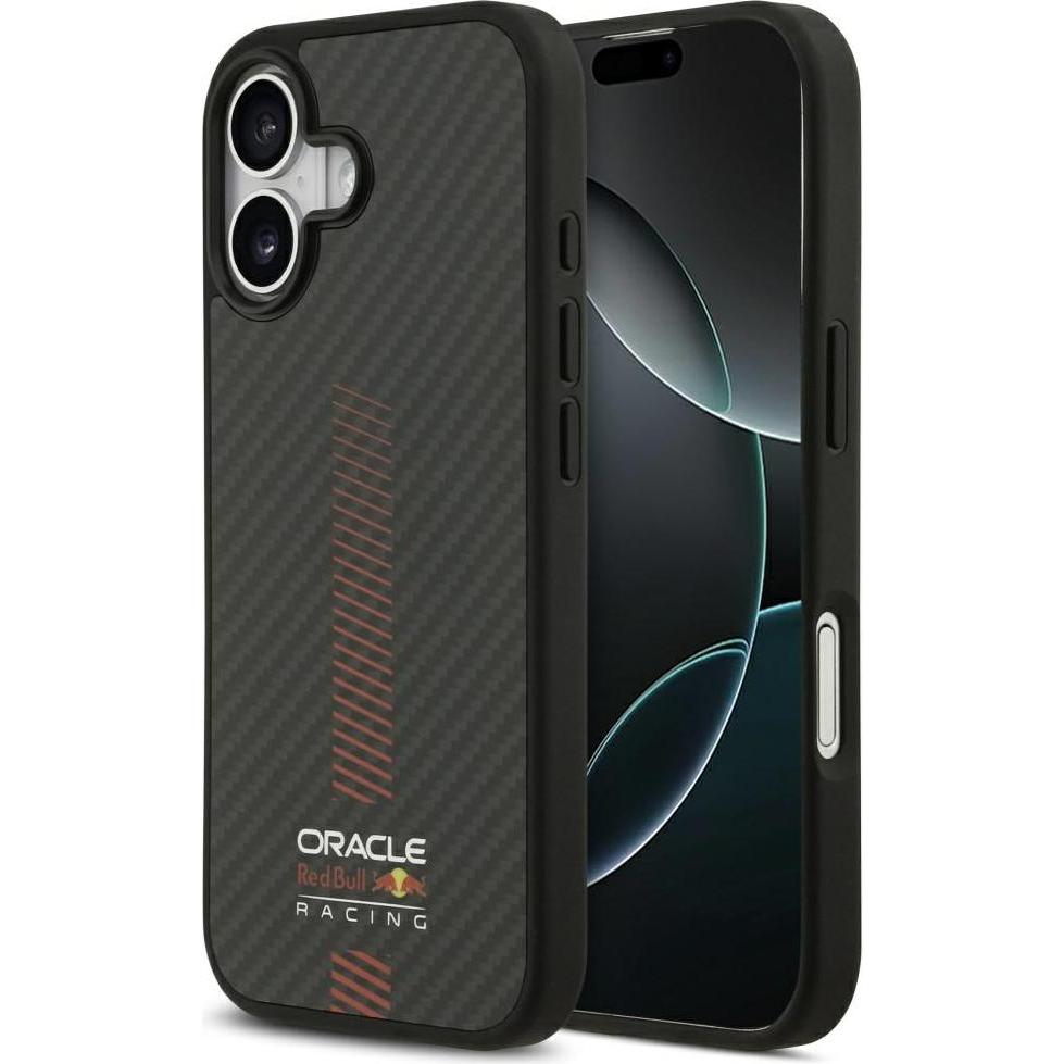 Red Bull Case Kevlar Powerbar MagSafe for iPhone 17 black (Apple iPhone 17), Cover smartphone, Nero