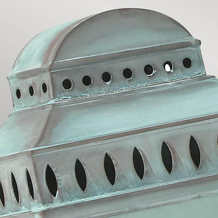 Actual product image Elstead Lighting Mansion House outdoor wall light E27 verdigris IP44 (E27, IP44)
