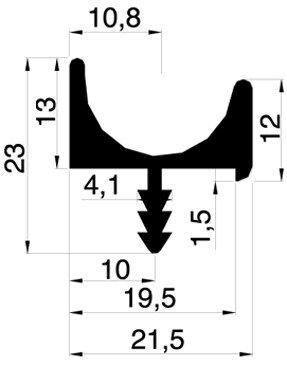 Immagine prodotto Werkstarck Profili a strisce per maniglie con altezza profilo 13 mm